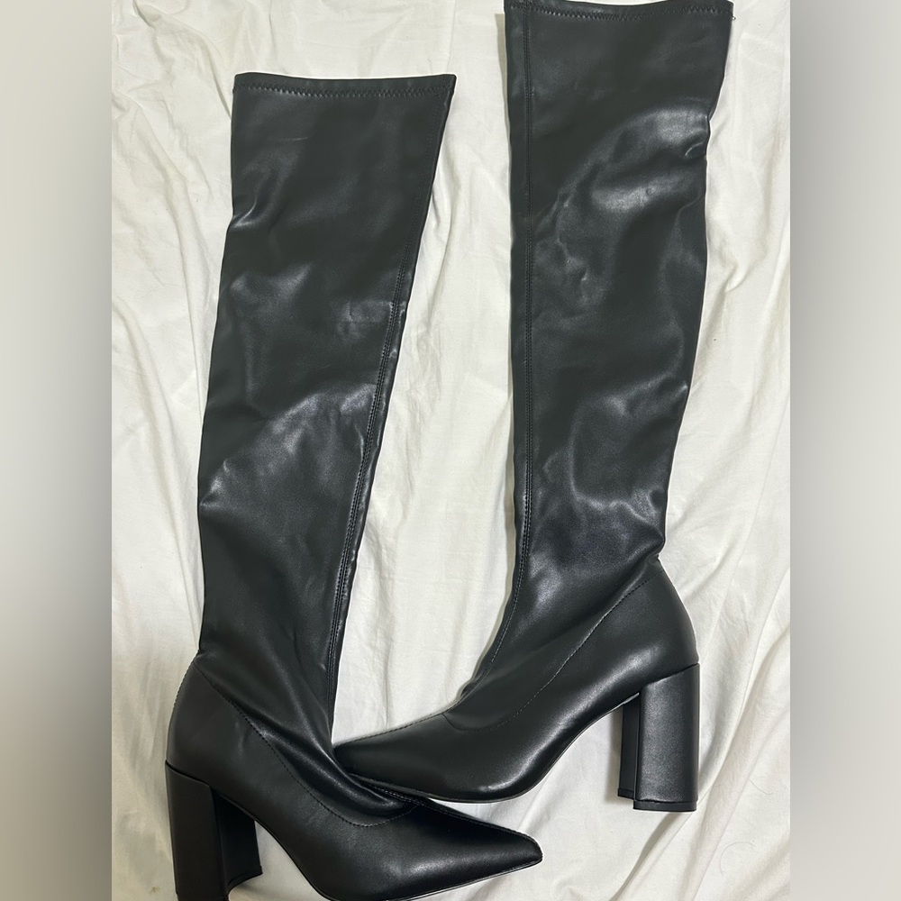 Long black boots